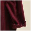 Women's Winter Thick Corduroy Long Sleeve Korean-Style Loose Mid-Length Cardigan Shirt