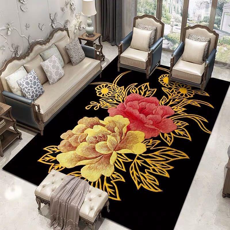European Style Carpet Bohe Classical Mats Floor Mat Commercial Household Living Room Carpet Bedroom Retro Court Rug Beautiful