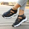 2026 Sports Sandals Summer New Round Toe Open Toe One Strap Platform Non-Slip Wear-Resistant Wedge Shoes