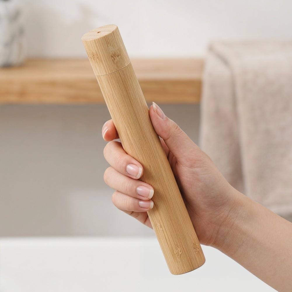 Eco Friendly Toothbrush Holder Bamboo Toothbrush Protect Box  Home Travel Camping