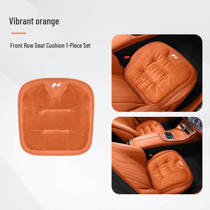 Autumn/Winter L60/L90 Flannel Car Seat Cushion and Backrest Pad for Warmth and Decoration