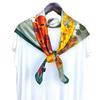 Oil Painting Style! Silk Scarf Women'S Spring Summer Versatile 90Cm Large Square Scarf Decorative Mulberry Silk Silk Scarf Shawl