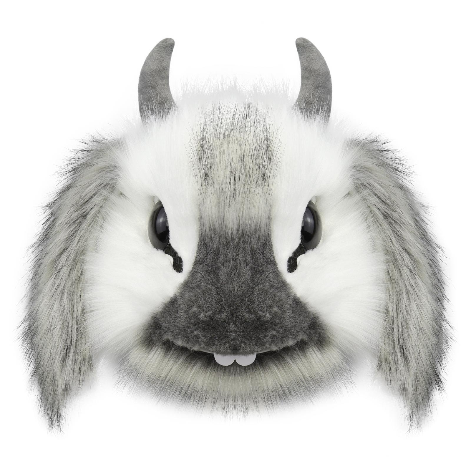 

Faux Fur Rabbit Mask Fluffy Bunny Masks Easter Cosplay Party Costume Accessories