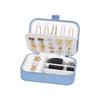 Minimalist Double Layer Jewelry Storage Box With Pu Leather For Home Organization