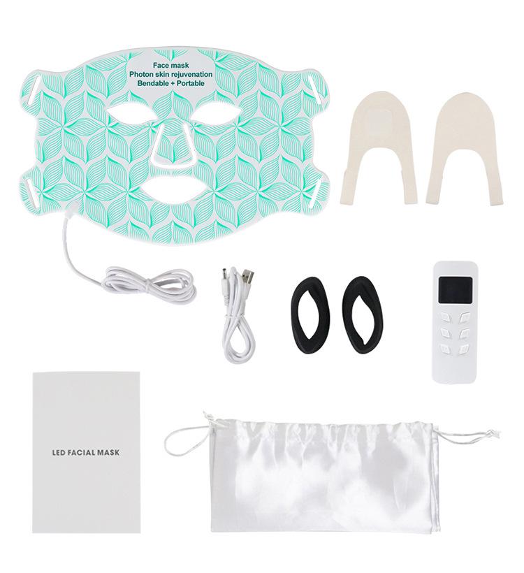 Seven-Color LED Beauty Face & Neck Photonic Mask for Skin Rejuvenation