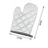 Heat-Resistant Silver-Plated Gloves for Microwave Ovens - Anti-Scald, High-Temperature Insulated.
