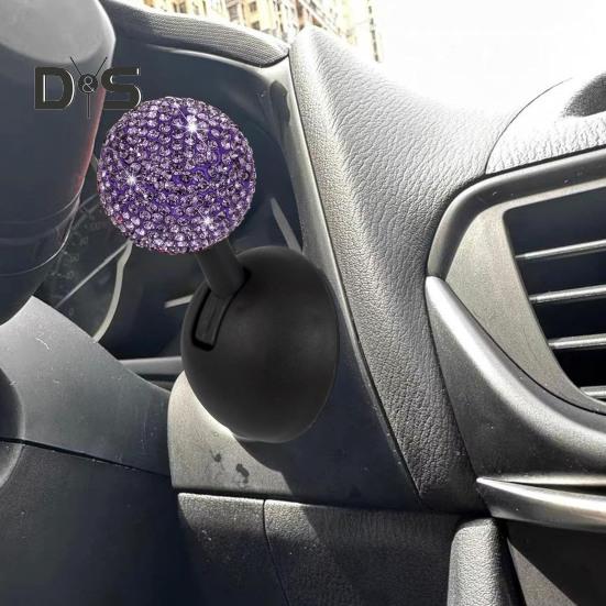 Decorative Car One-Button Start Lever Ornament Easy To Install Shiny Rhinestone Ball-bar Rocker Joystick Car Interior Accessories