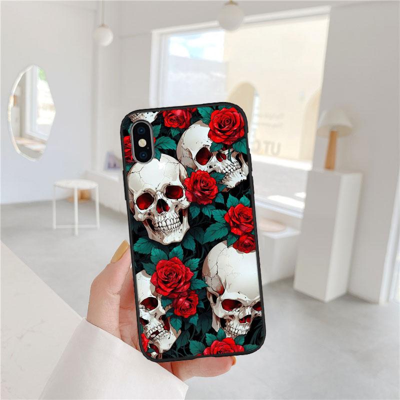FM46 Skeleton Skull Soft Shell Phone Case for Xiaomi Xiaomi Poco M4 M5 M6 M7 X3 X6 X7 F8 Ultra Pro GT NFC