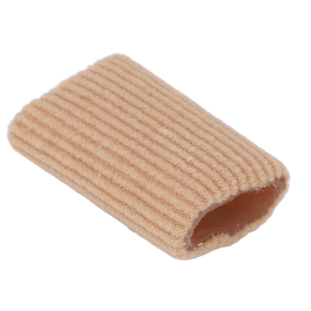 10pcs Toe Cushion Tube Soft Silicone Finger Toe Sleeves Corn Pad Protector for Blisters Calluses M 1.2 X 0.8in