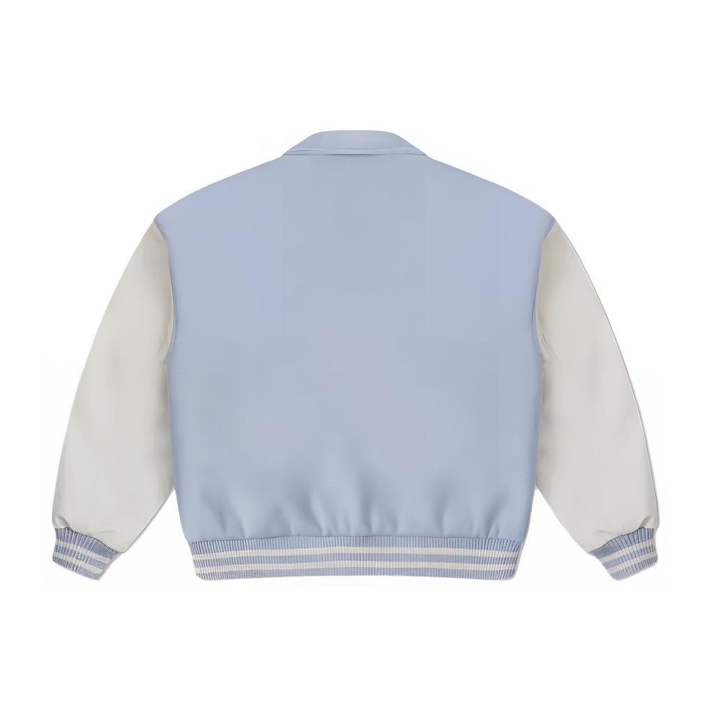 New Converse Baseball Jacket Women's Light Blue 10027242-A01