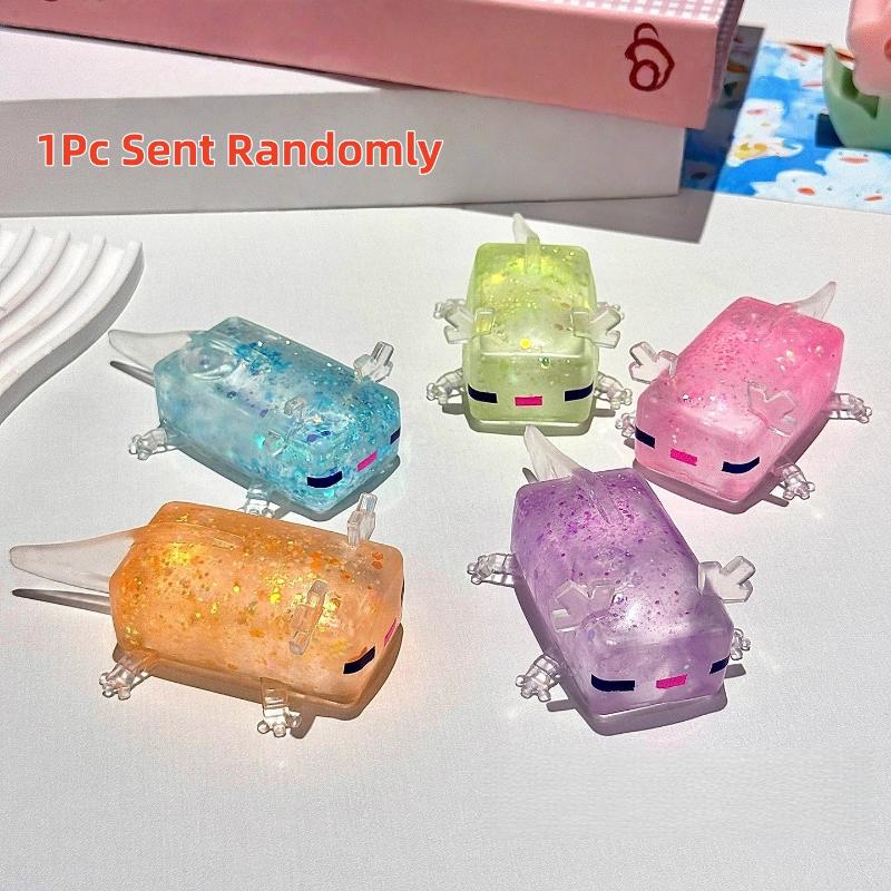 1/2/4Pcs Relieve Stress And Release Emotions Fidget Sensory Squeeze Toys Game Axolotl Squeeze Toys Festival Gifts A1