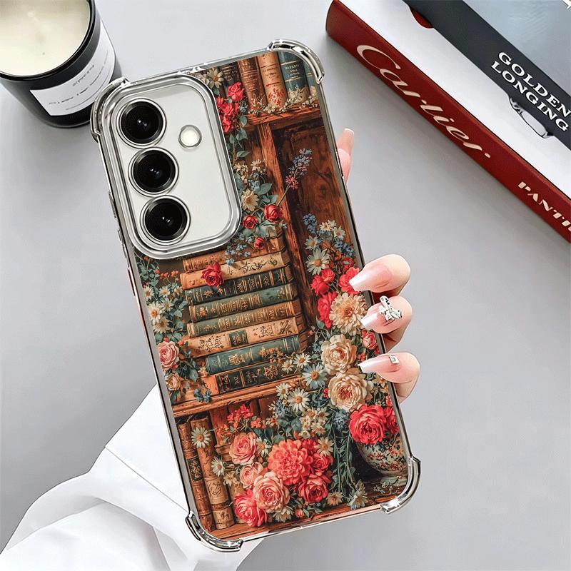 

Read Books illustration Bookshelf Soft Phone Case For Samsung A17 A27 A07 A37 A57 A16 A56 A15 A55 A14 A54 A13 A53 A26 A36 A25 A3 Samsung A16