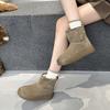 Women's Snow Boots Winter Fleece-lined Warmth Women Boots Large Size Round Toe Comfortable Female Short Boots