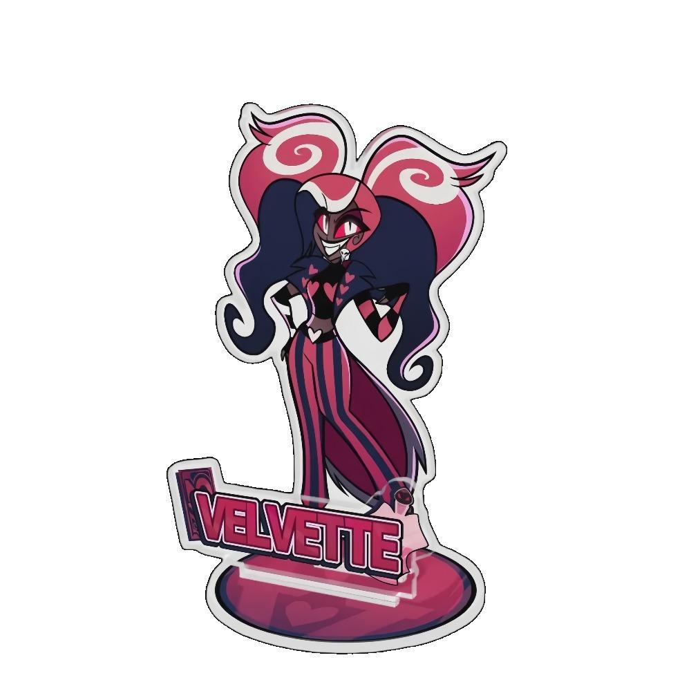 15CM Acrylic Standee Vox Alastor Vincent Velvet Abel Anime Peripheral Desktop Ornament Decoration Holiday Gift