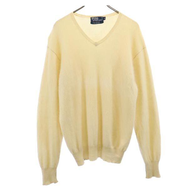 

Polo by Ralph Lauren Cashmere 100% Long sleeve V neck sweater XL knit Men s Used