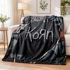 Korn Printed Flannel Blanket Warm Comfort Bed Throw For Indoor Home Decoration