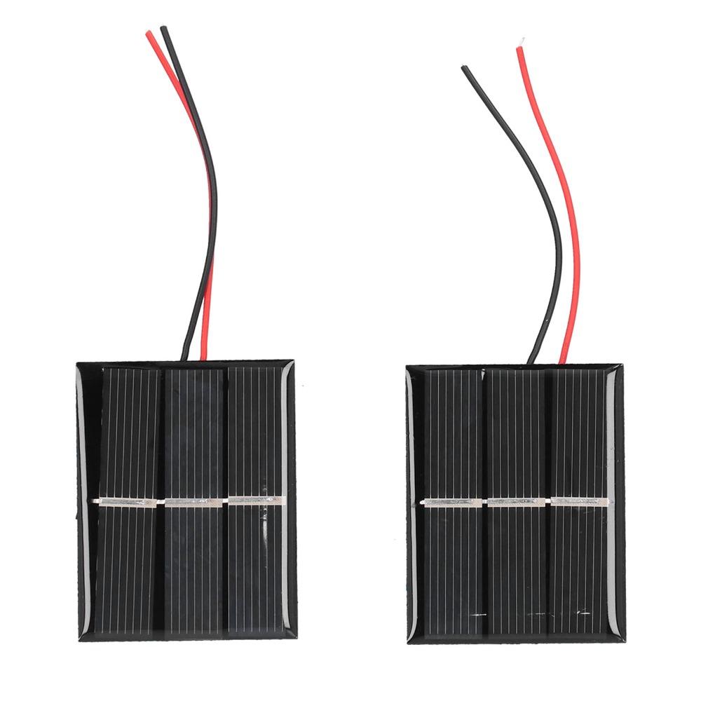 2PCS 0.4W 1.5V Mini Solar Panels Micro Solar Panel Module Solar Cells  Electronics
