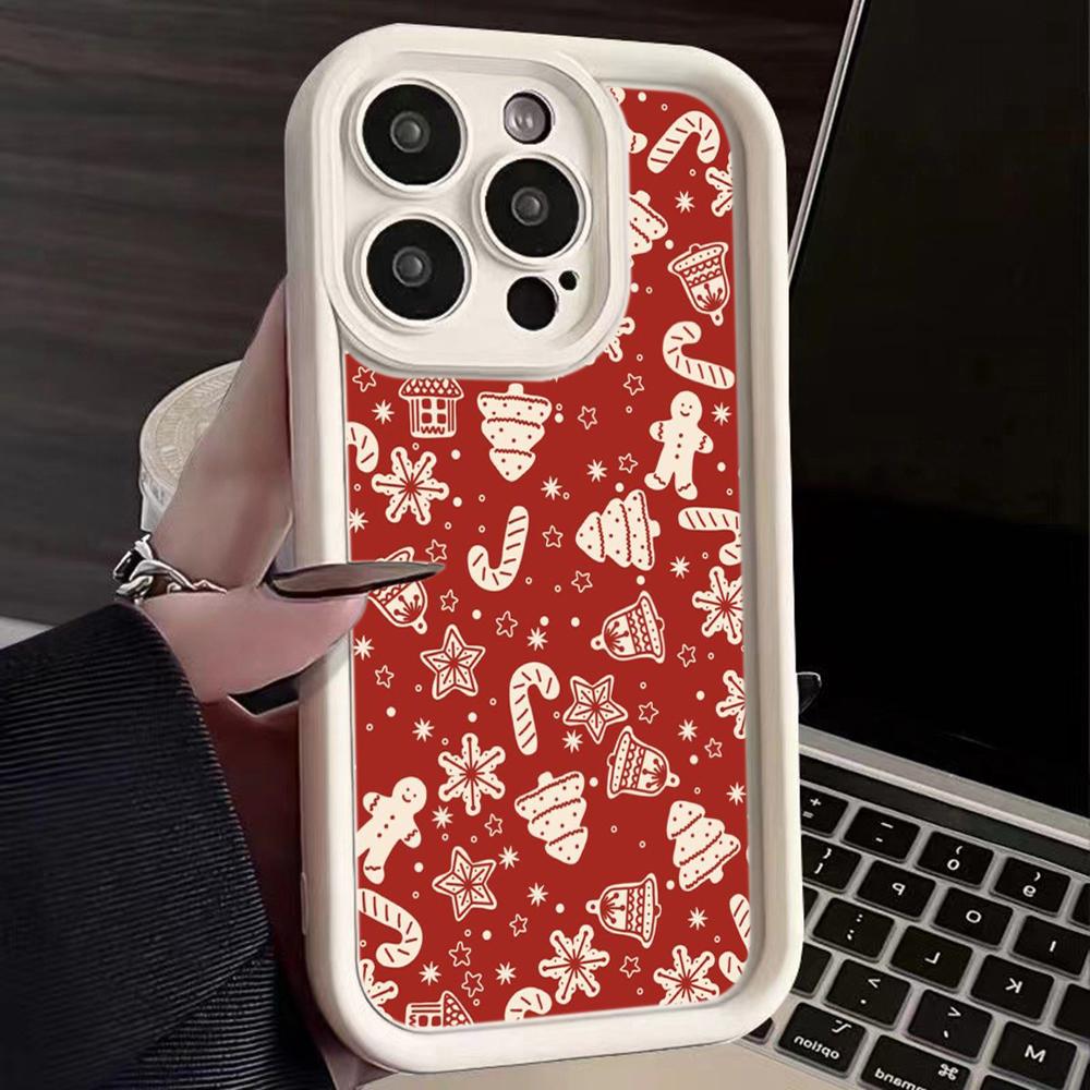 N115 Merry Christmas desig Šťastný Nový Rok Soft Angel Eyes Pouzdra na telefon Samsung S23 S24 Ultra S21 A54 A34 A13 A14 A06 A24 Realme 12 Shockproof Cover