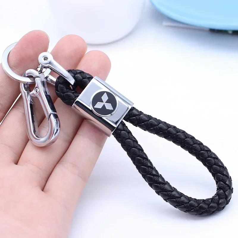 cxmvxd1 Car Emblem Key Rings Man Woman Keychain Gift for Mitsubishi Triton ASX EVO Lancer Montero Mirage Pajero Galant L200 OTO