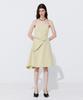 WNDERKAMMER Shirring Back Line Layered Dress_Olive
