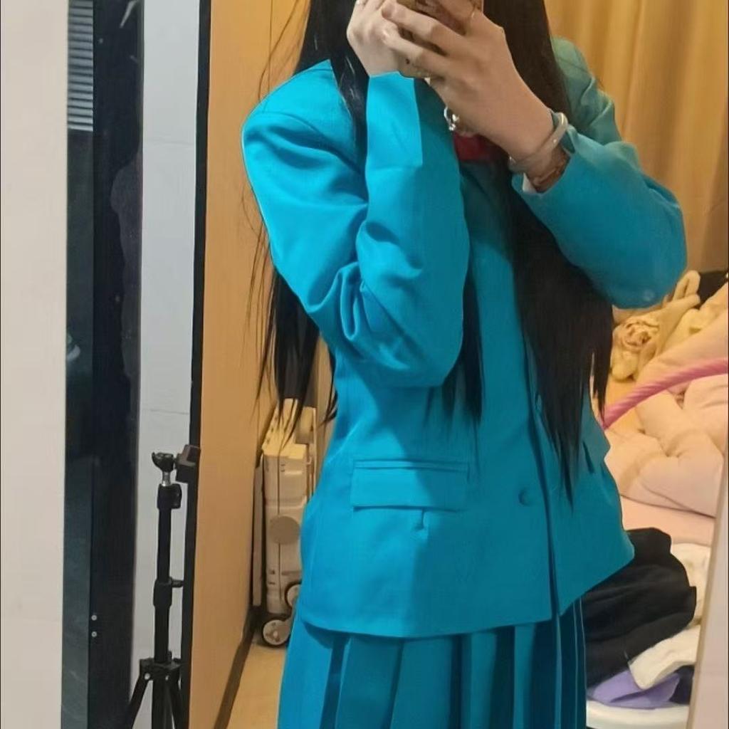 Anime Kimi Ni Todoke From Me To You Sawako Kuronuma Cosplay Costume Full Set, JK School Uniform Blazer Skirt Shirt Bow