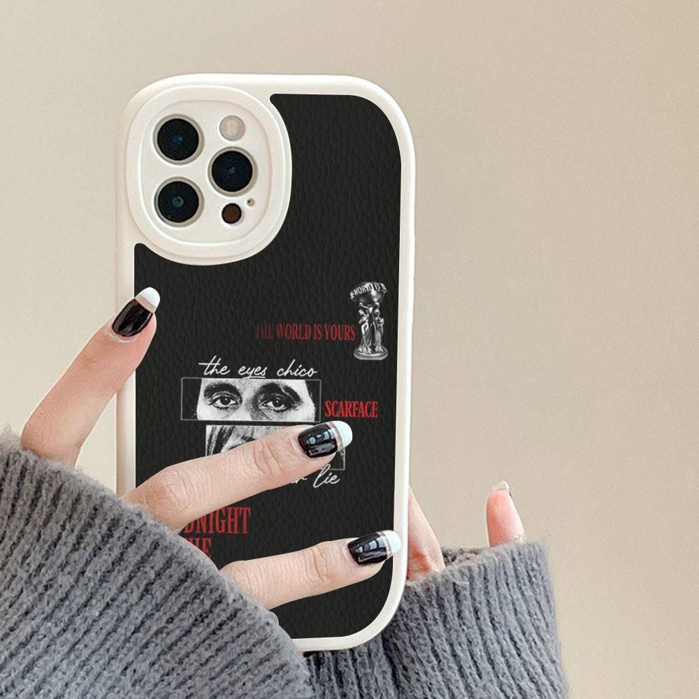 

Film Scarface Tony Montana Phone Cover For IPhone 11 12 13 14 15 16 Pro Max Mini Plus Soft Leather Case iphone 13pro