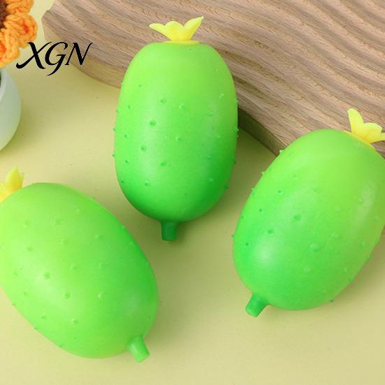 Realistic Vegetable Toy Stress Relief Simulation Cucumber Anti-Anxiety Cartoon Watermelon Squeeze Fidget Stretchy Sensory Office Worker