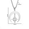 Celtic Trinity Knot Pendant Men Irish Moon Necklace Viking Stainless Steel Jewelry