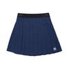 MLB New York Yankees Logo Letter Fit Solid Pleated Comfortable Sports Casual Skirt Women skirts Navy-Blue 3FSKB0123-50NYL