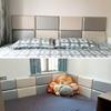 Wall Protector Anti-scratch Mute Self-adhesive Bedroom Headboard Bedside Cloth Cushion Tatami Decor for Kindergarten