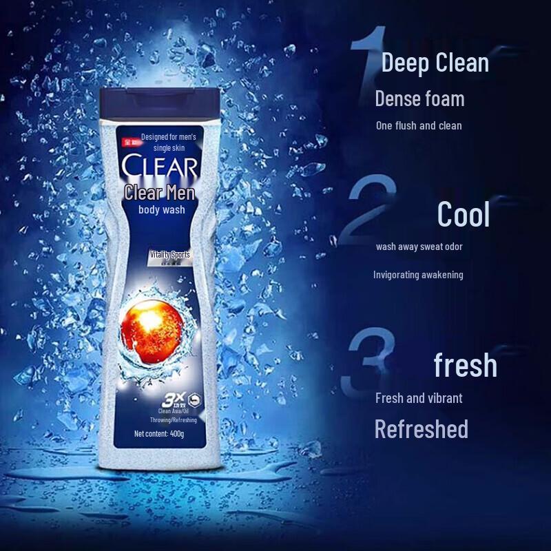 CLEAR Men's Cologne Scented Body Wash