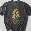 Botanical Snapdragon Shirt: Vintage Floral Art, Comfort Colors Cotton Tee