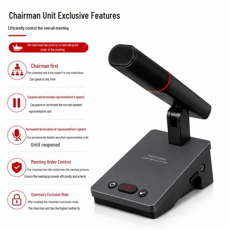 Greatwall HL-810-C Wired Digital Conference Chairman Microphone (CN Version)