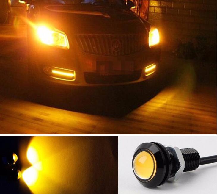 LED Eagle Eye Light Car 18mm Car Parking Signal Automobile Lamp 12V