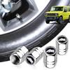 HUDIY Jimny Dedicated Air Valve Aluminum Valve Set of Silicone Sealing Ring To Prevent Air OEM Wheel Car Maintenance Part [New Caps] Caps, 4,