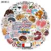 10 30 50Pcs Mental Health Self Care Vibe Stickers Cute Cat Coffee Diy Decor Water Bottle Phone Laptop Luggage Graffiti Sticker