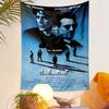 Heat Movie Poster Tapestry Wall Hanging, Al Pacino Robert De Niro Film Art, Cinematic Wall Decor for Bedroom Living Room Man Cave