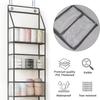 The Door Hanging Organizer - 5-Shelf Room Storage with Clear Plastic Pockets for Behind The Door - for Closet, Bedroom