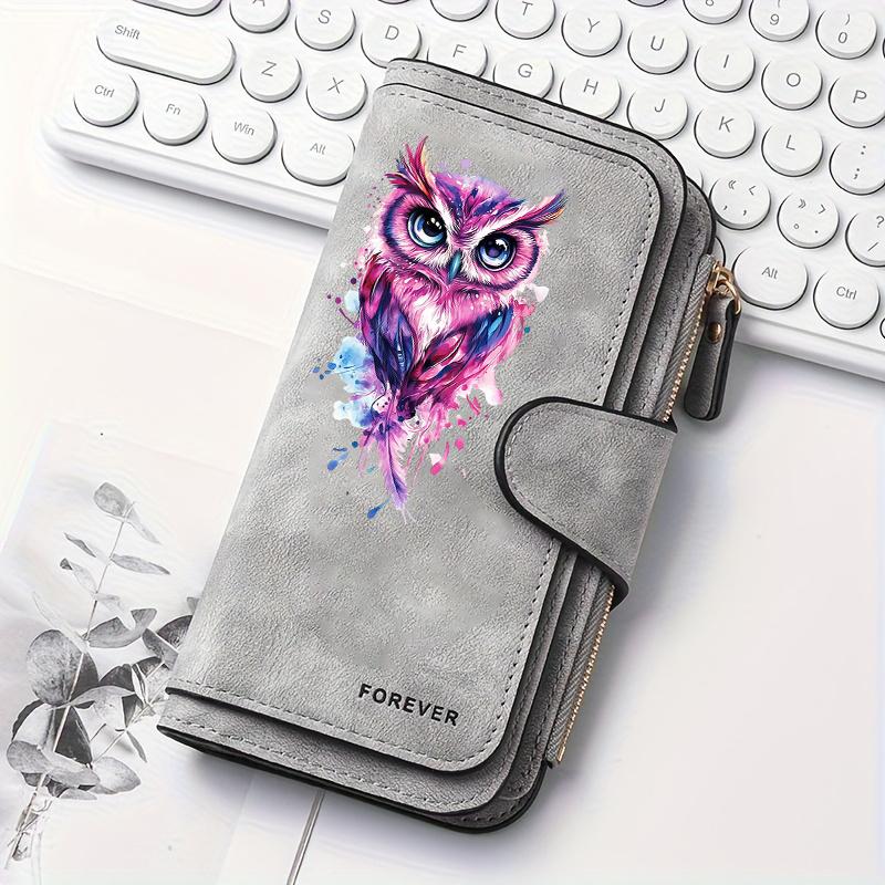 Butterfly Pattern Women Long Wallet Multifunctional Snap Coin Purse Cat Lover Birthday Gift Daily Commute Fun Design Holiday Present Outdoor Travel