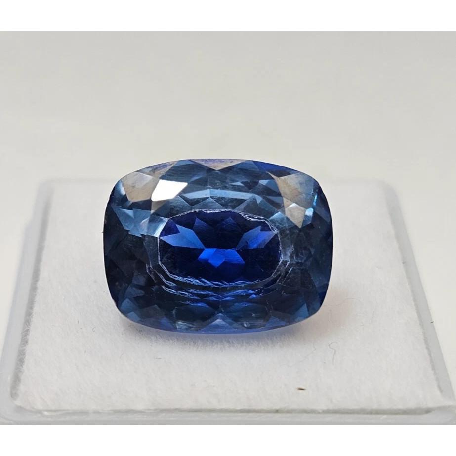 Pitambari Sapphire Bi-Color Cushion Cut 10+ Ct Fabulous Certified Gemstone