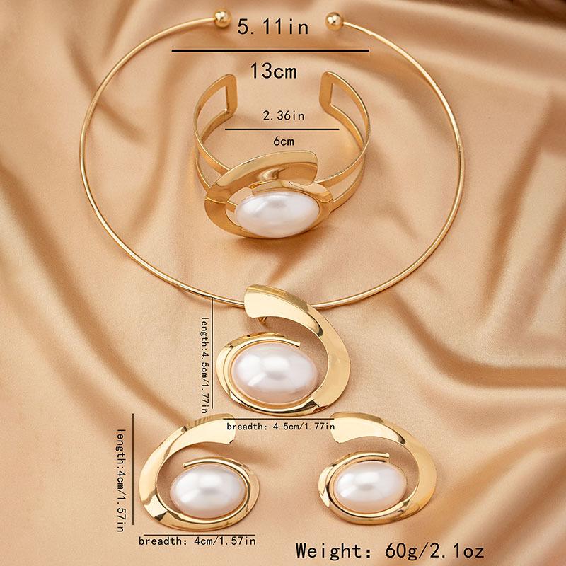 Προσωπικότητα Υπερβολική Τάση Ακανόνιστο Γράμμα E Κράμα Σκουλαρίκια Κολιέ Βραχιόλι Σετ Σκουλαρίκια Καρφωτά