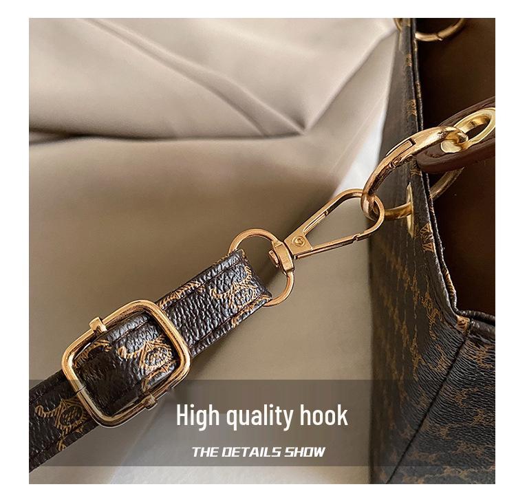 2024 Vintage Blumenhandtasche: Stilvolle Damen Schulter- & Umhängetasche für vielseitiges, elegantes Pendeln