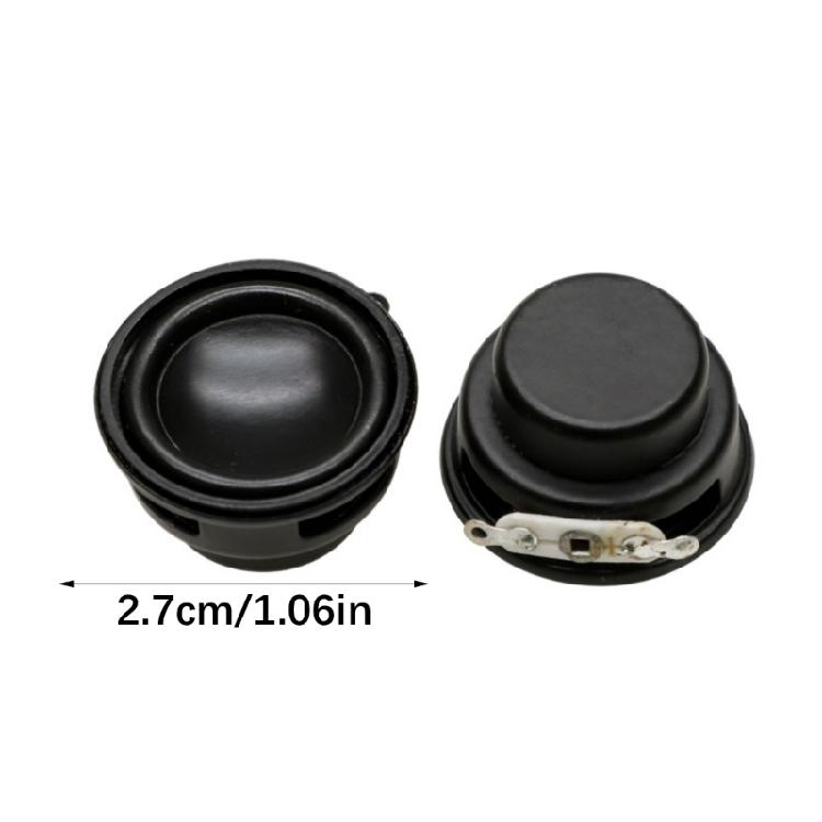 3W 27mm Subwoofer Sound Speaker Aluminum Cap Round 4Ohm Low Frequency Speaker Super Bass Loudspeaker For Home