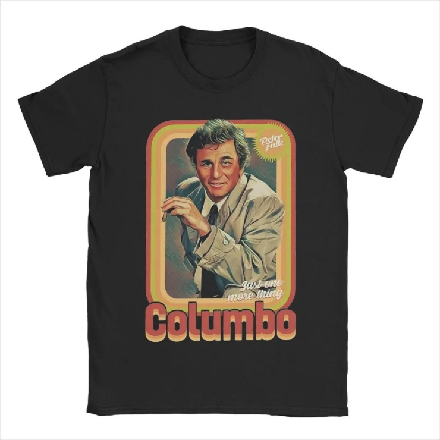 

Columbo TV Shows Men s T Shirt Novelty Tee Shirt Short Sleeve O Neck T-Shirt Pure Cotton Plus Size Tops S