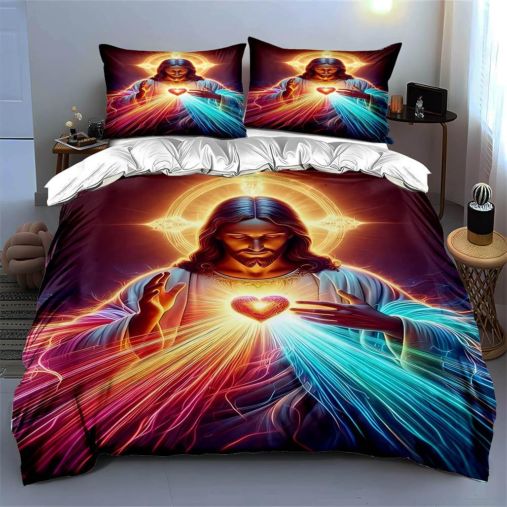 Radiant Divine Imagery. Bedding Duvet Cover Sets Duvet Covers Pillowcases Gifts (1 * Duvet Cover 2 * Pillowcases, Without Duvet Insert)