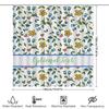 Floral Shower Curtain With Text Ideal For Bathroom Decor