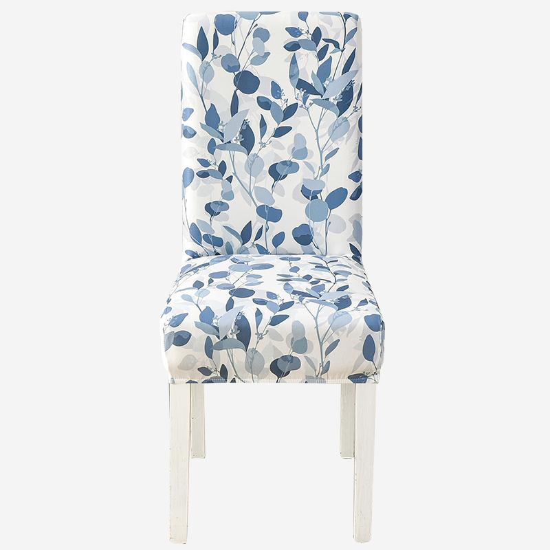 Bedruckter Stuhlbezug, elastischer Küchensitzbezug, Stretch-Spandex-Stuhlbezüge für Esszimmer, Hochzeit, Hotel, Bankett, waschbar, 1 Stück