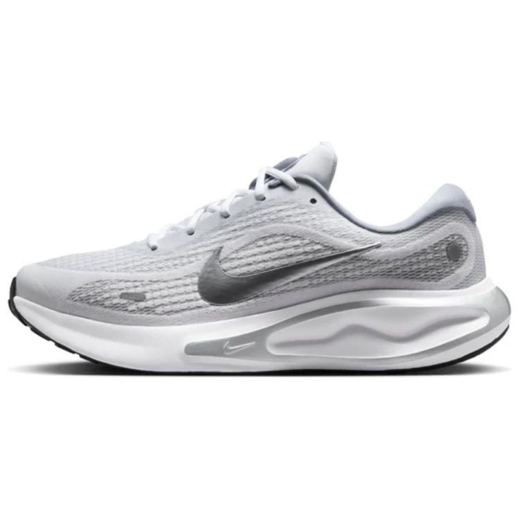 Nike Journey Run  White Black Ashen Slate Metallic Silver  Men s FN0228-104 EU 44.5