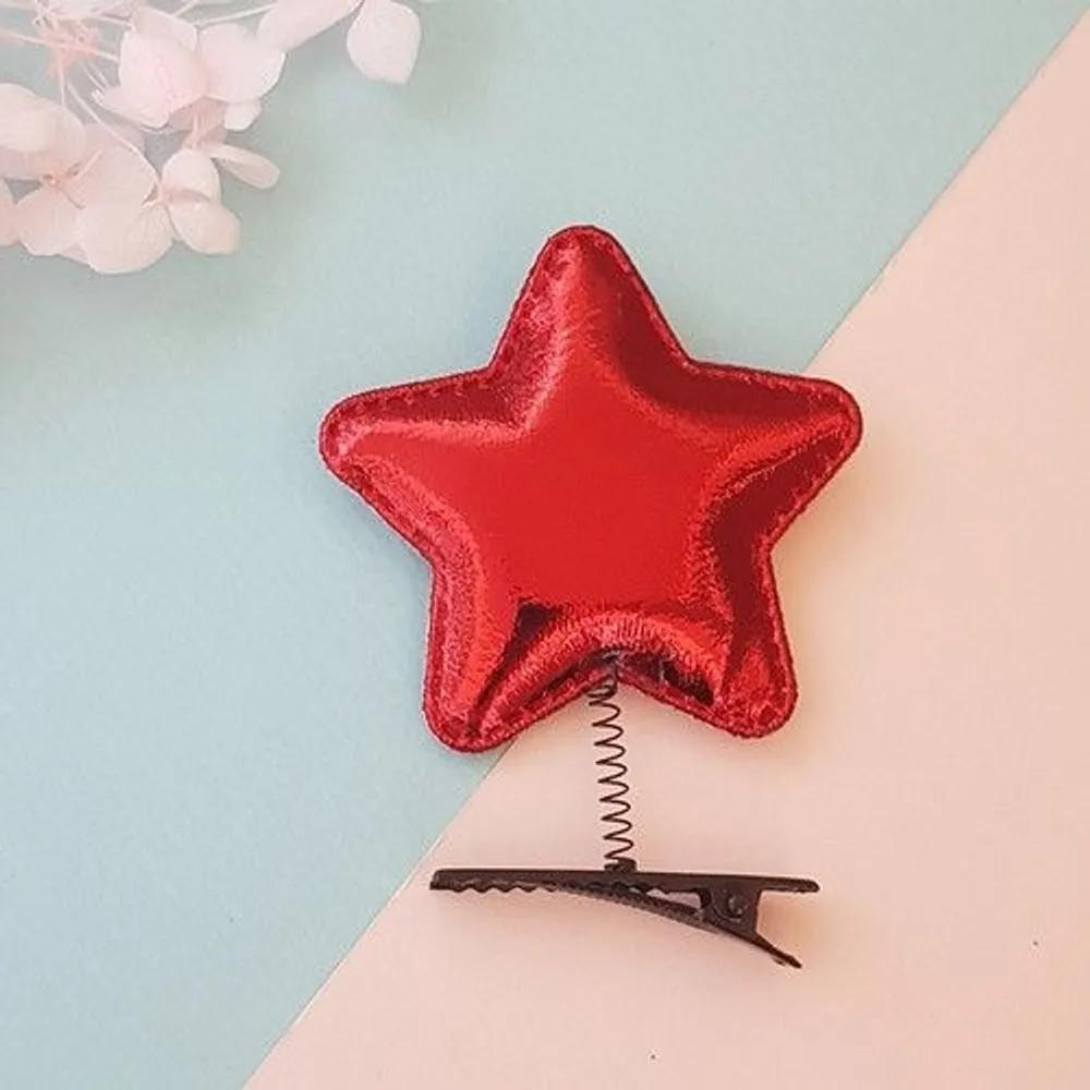 10 Red Star Hairpins Spring Pins Claw Clips Group Events Amusement Parks Concerts Sports Days