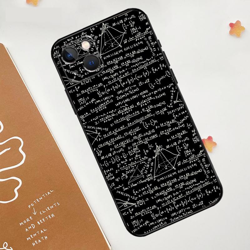 Mc2 With E=mc Math Case For Apple iPhone 16 15 14 13 12 11 Pro Max Mini XR 15 16 Plus 16e Protective Cover